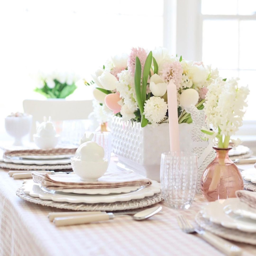 Easter Tablescape table setting